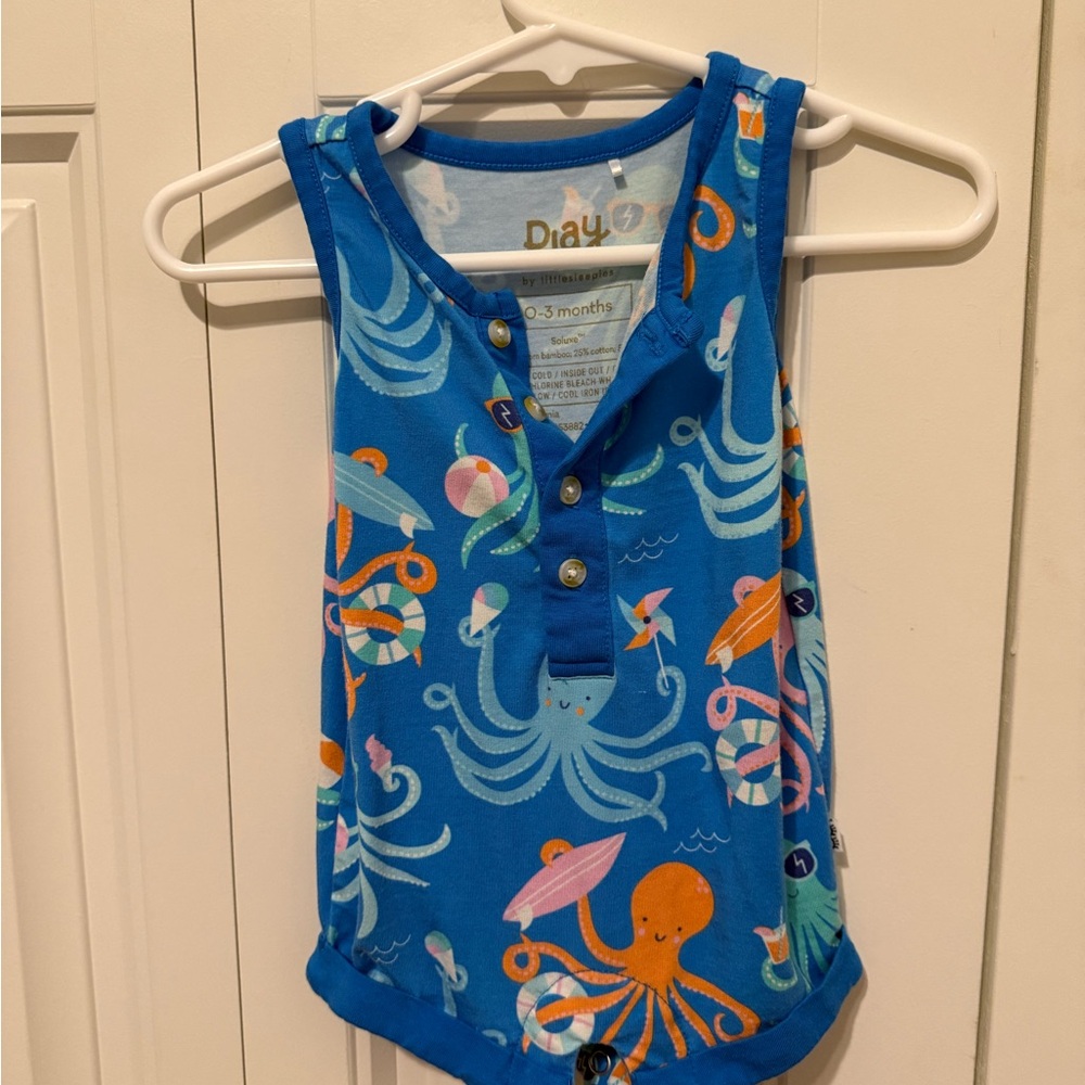 Little Sleepies Ocean Tank Romper